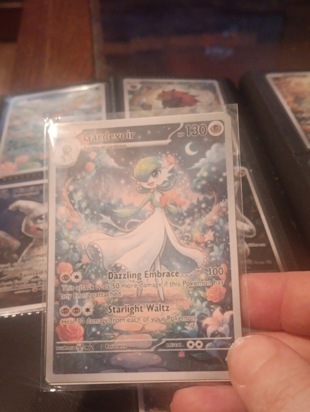 Gardevoir Holo Trading Card - White & Green